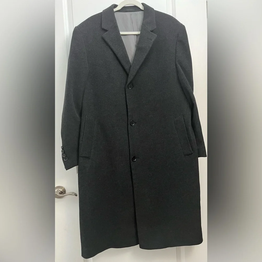 “Calvin Klein Wool Cashmere Overcoat 44R”